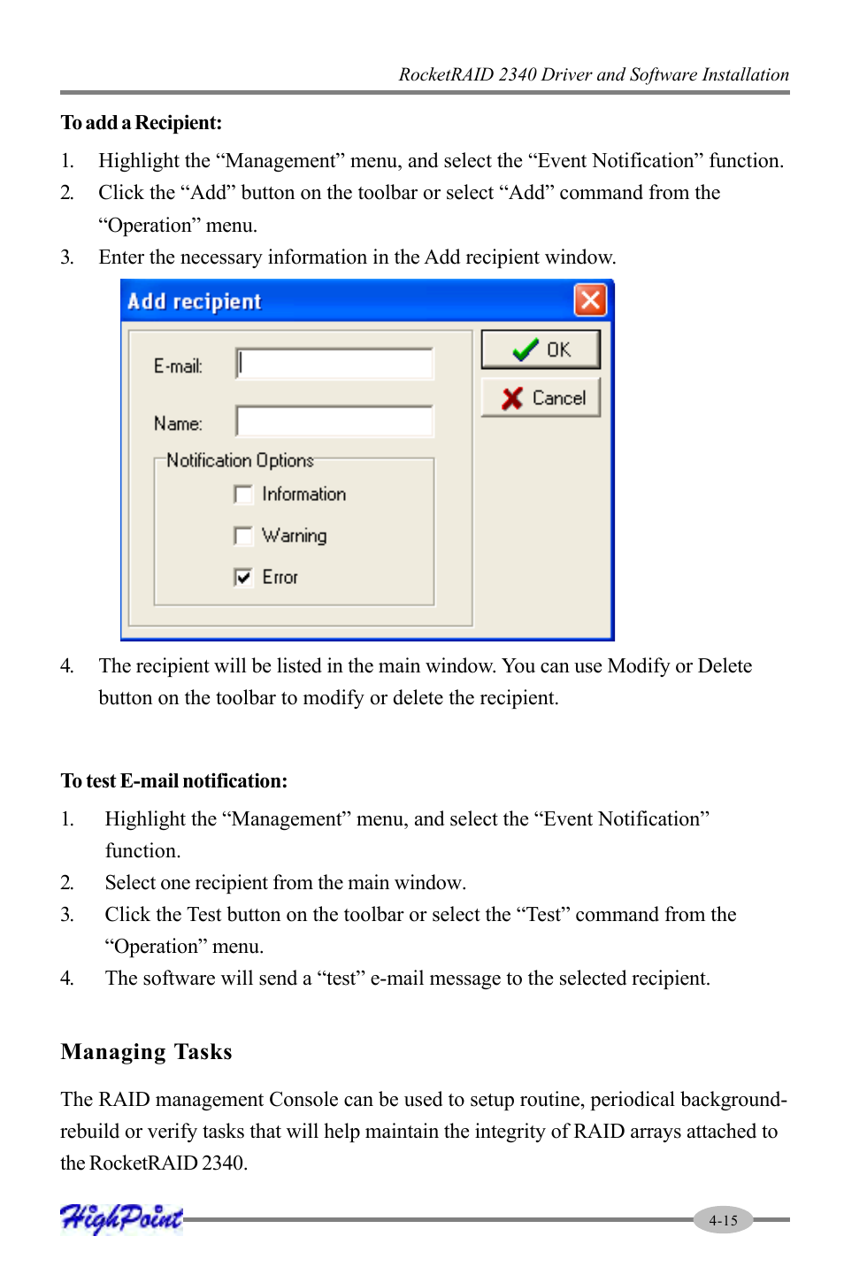 HighPoint RocketRAID 2340 User Manual | Page 39 / 76