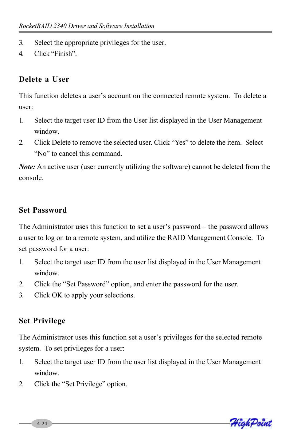 HighPoint RocketRAID 2340 User Manual | Page 48 / 76
