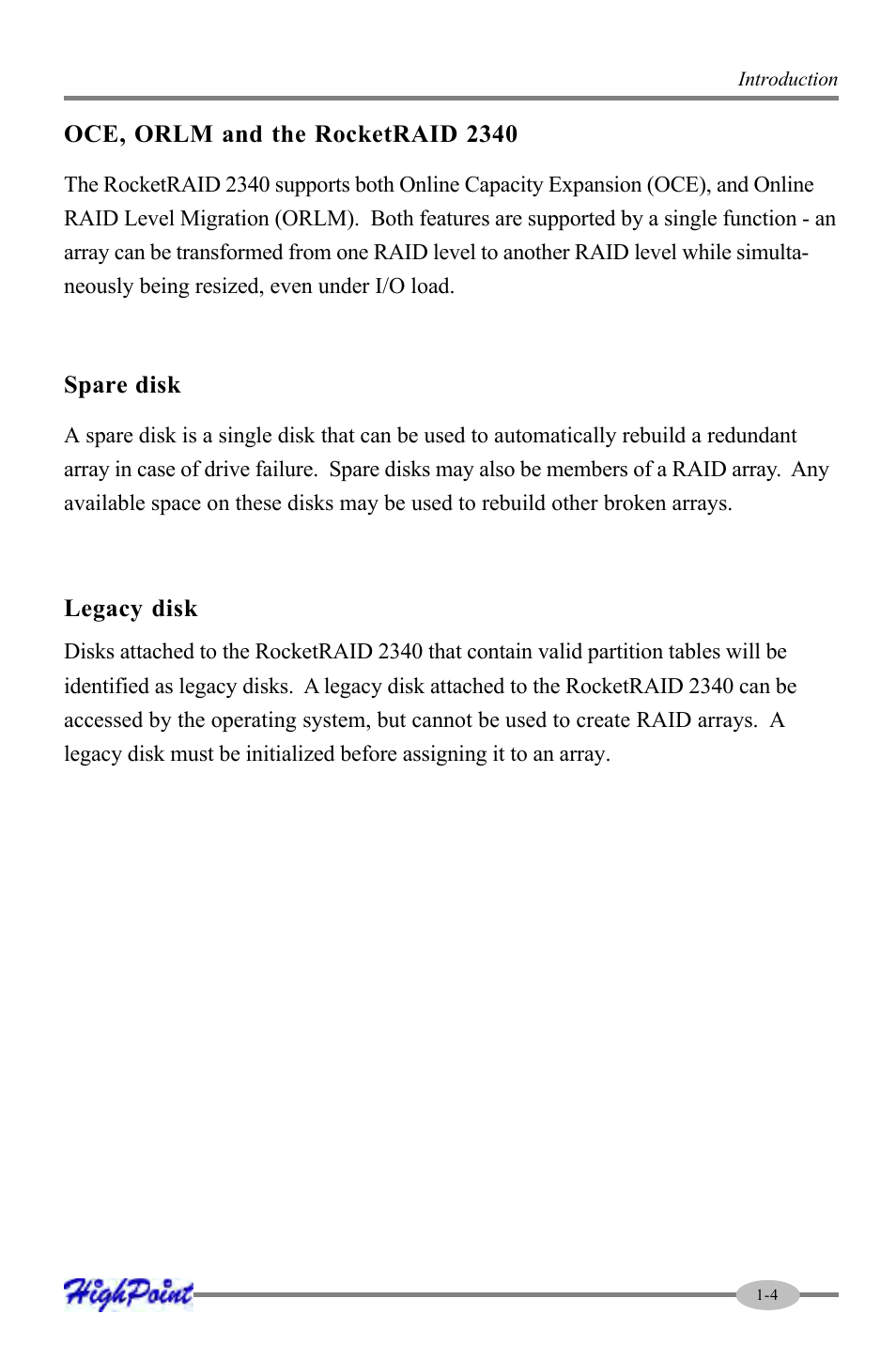 HighPoint RocketRAID 2340 User Manual | Page 9 / 76