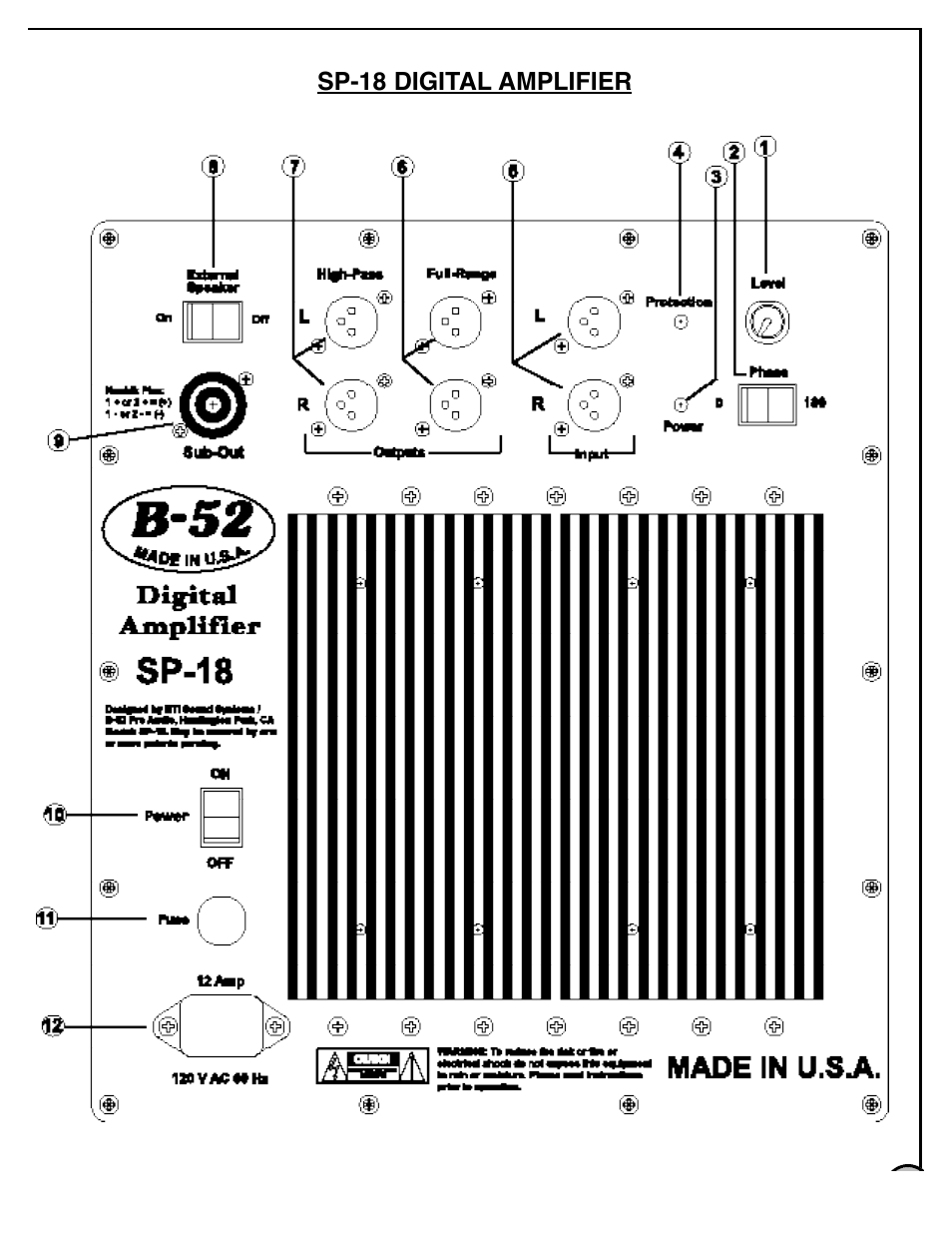 Audio Pro SP-18 User Manual | Page 5 / 8