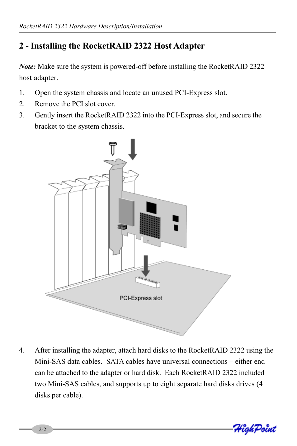 HighPoint RocketRAID 2322 User Manual | Page 12 / 73