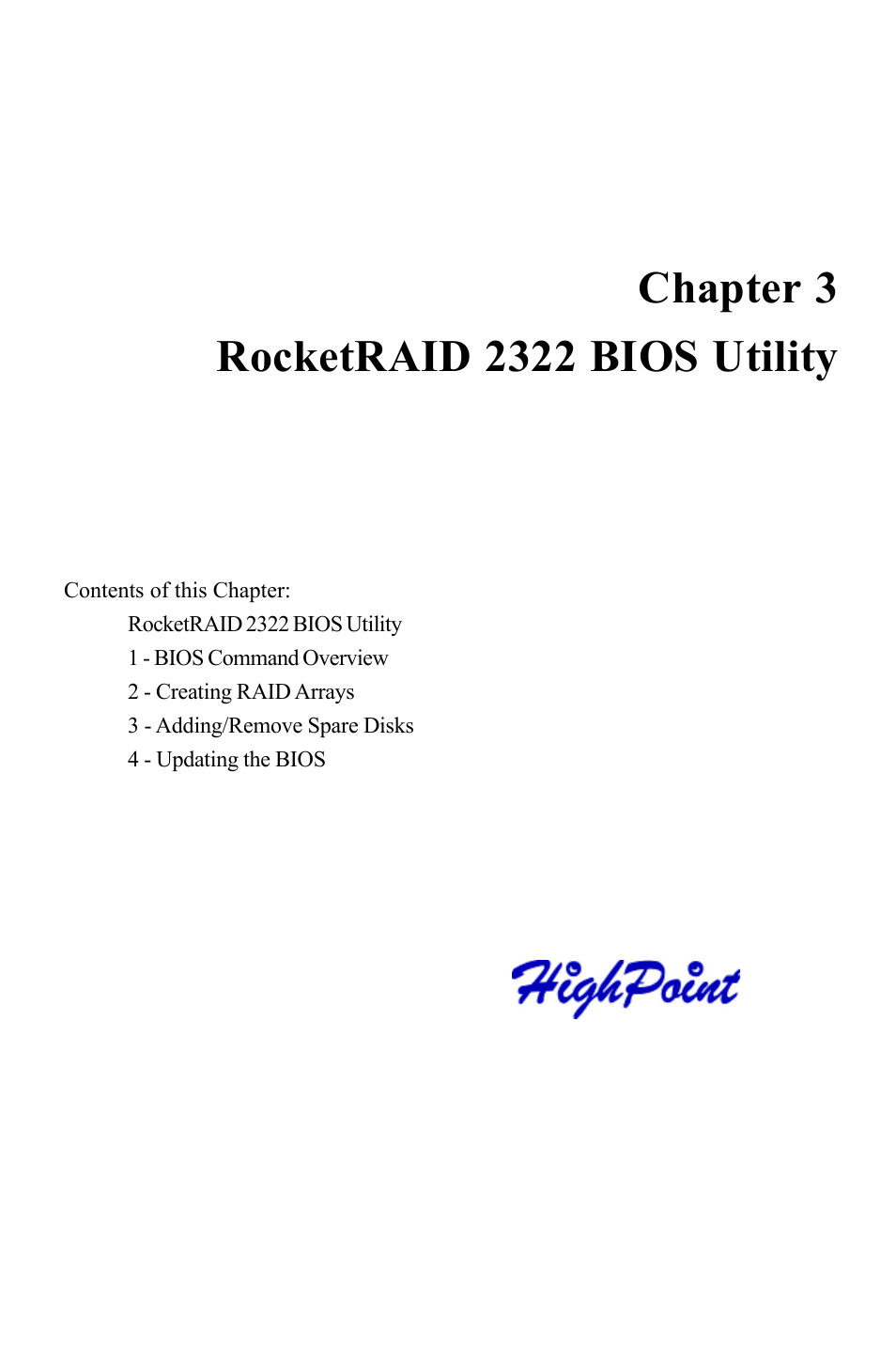 HighPoint RocketRAID 2322 User Manual | Page 15 / 73