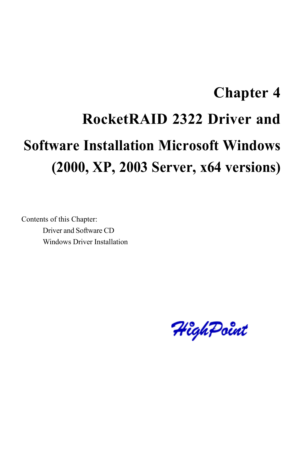 HighPoint RocketRAID 2322 User Manual | Page 23 / 73