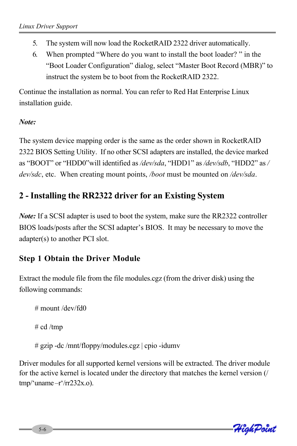 HighPoint RocketRAID 2322 User Manual | Page 54 / 73
