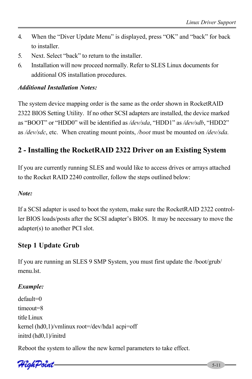 HighPoint RocketRAID 2322 User Manual | Page 59 / 73