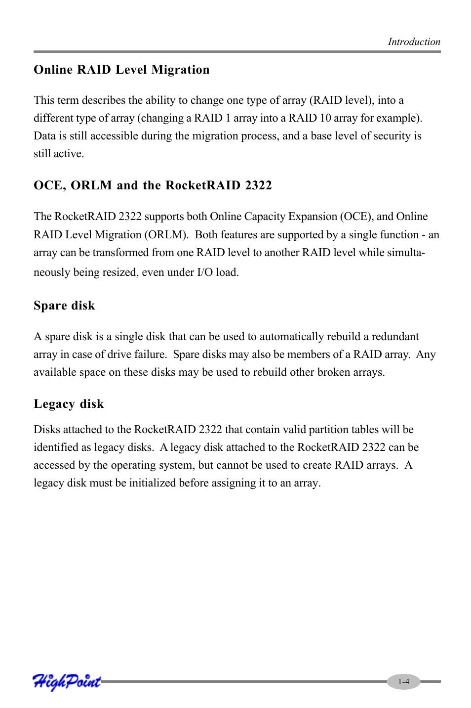 HighPoint RocketRAID 2322 User Manual | Page 9 / 73