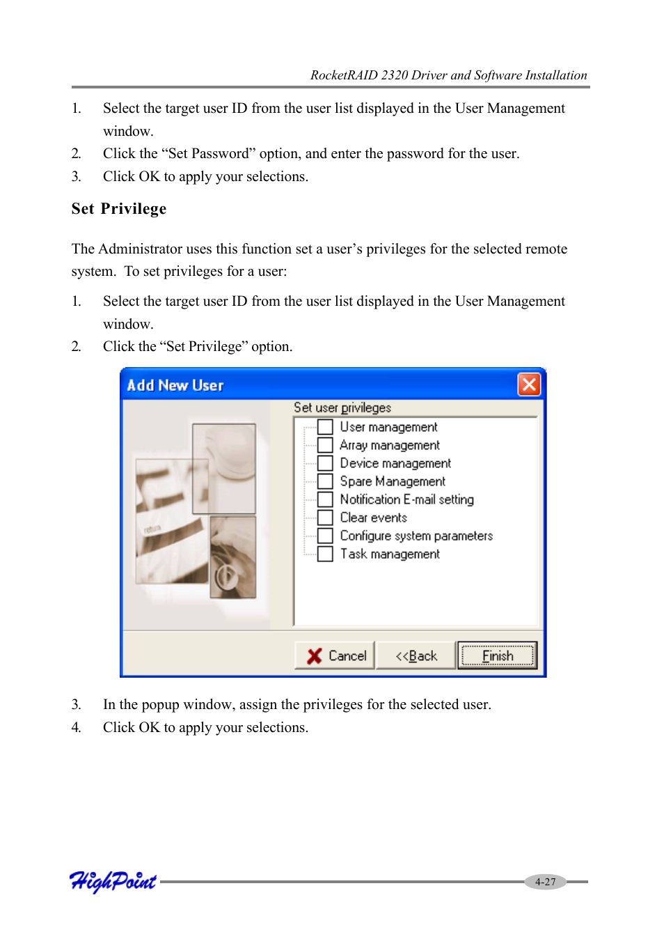 HighPoint RocketRAID 2320 User Manual | Page 49 / 77