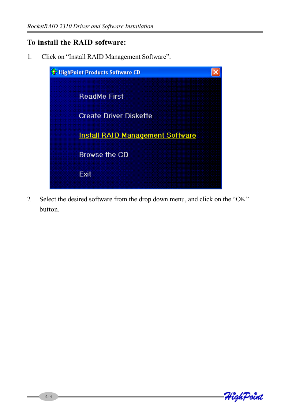 HighPoint RocketRAID 2310 User Manual | Page 24 / 75