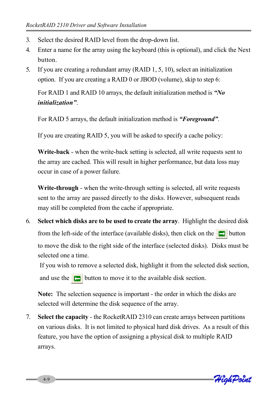 HighPoint RocketRAID 2310 User Manual | Page 30 / 75