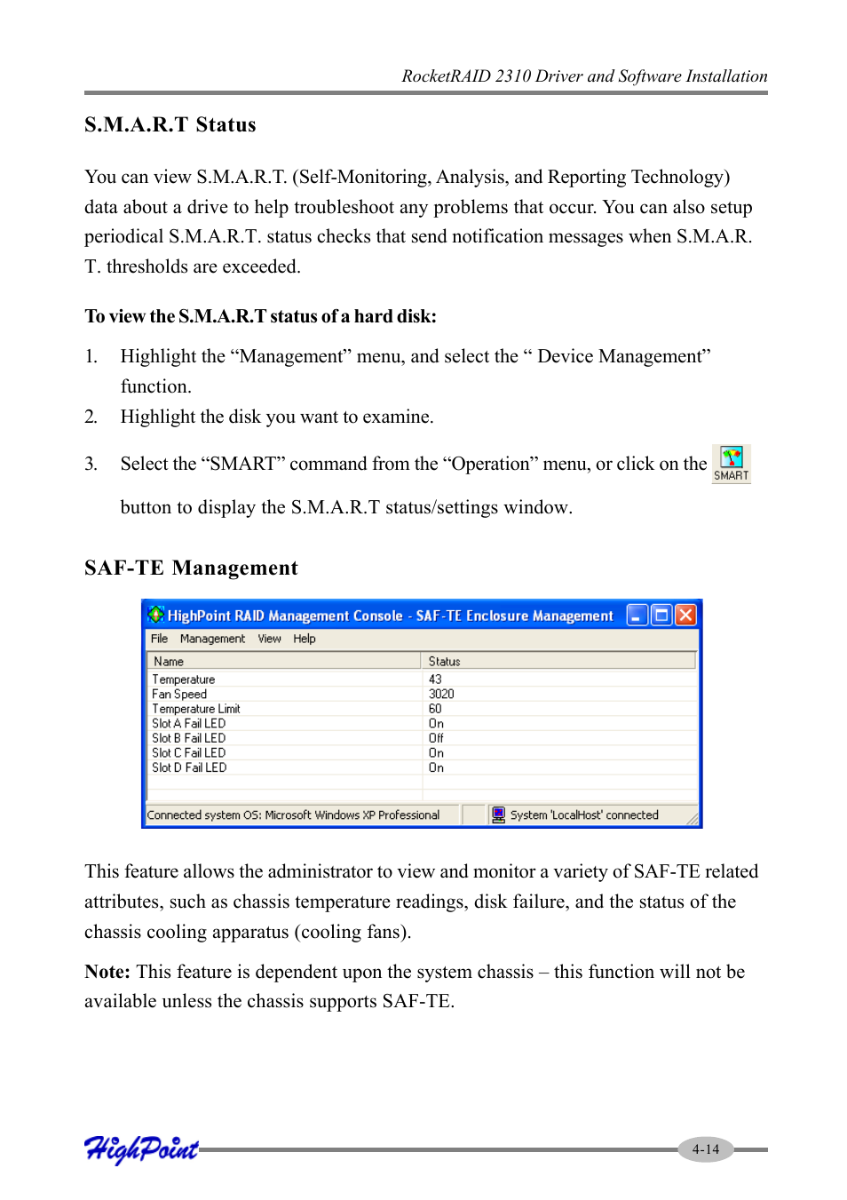 HighPoint RocketRAID 2310 User Manual | Page 35 / 75