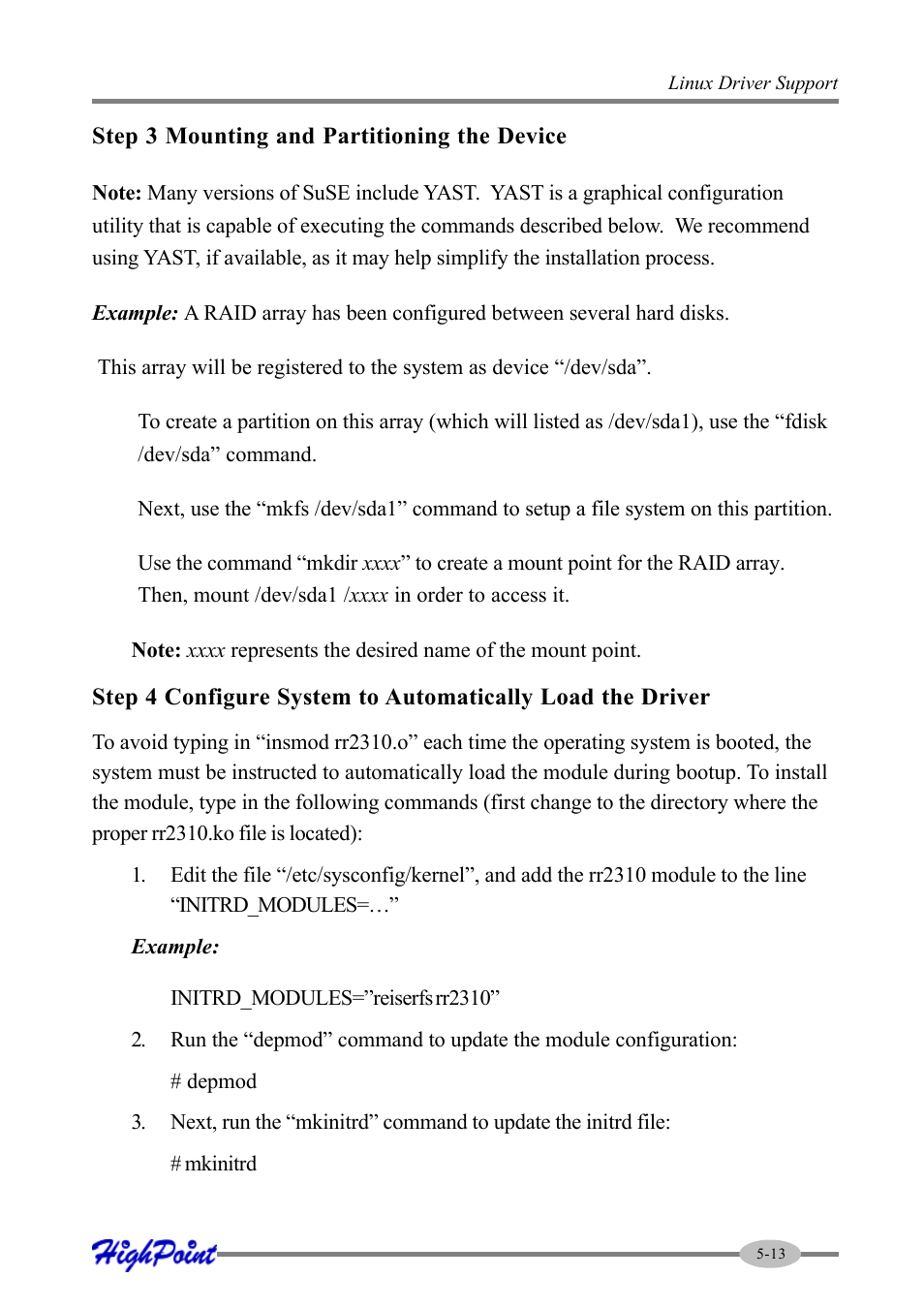 HighPoint RocketRAID 2310 User Manual | Page 61 / 75