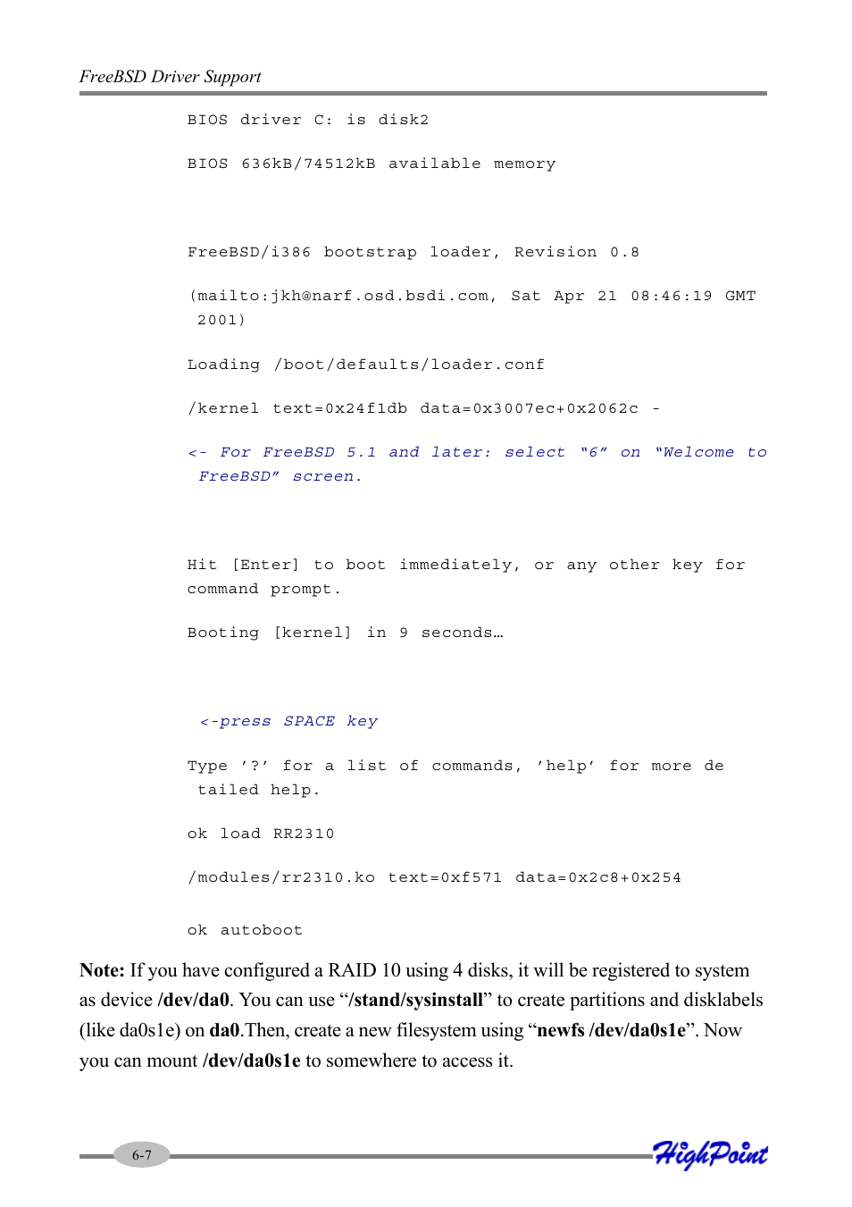 HighPoint RocketRAID 2310 User Manual | Page 70 / 75