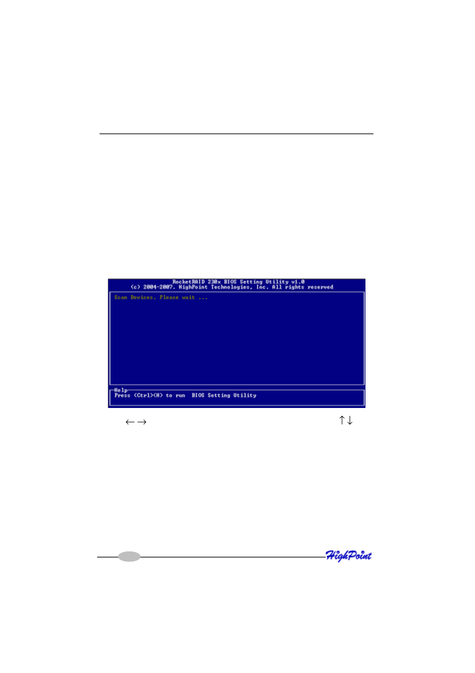 Rocketraid bios utility, 1 - bios command overview | HighPoint RocketRAID 2300 User Manual | Page 20 / 81