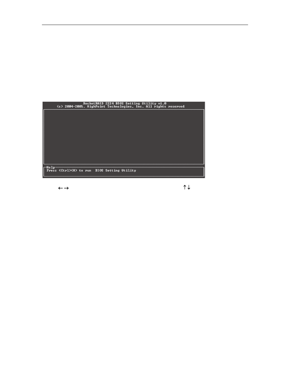 Rocketraid 2224 bios utility, 1 - bios command overview | HighPoint RocketRAID 2224 User Manual | Page 14 / 54