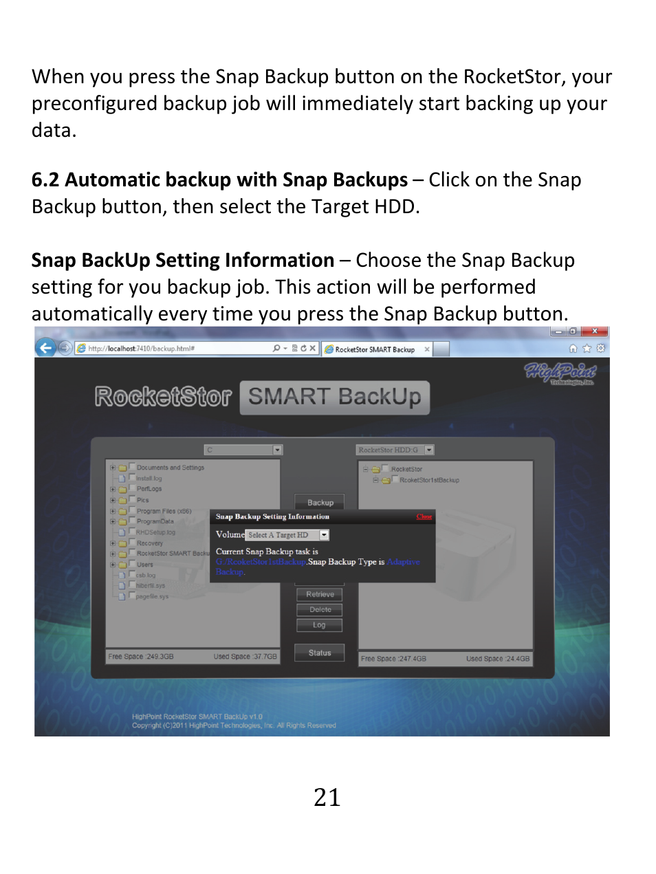 HighPoint RocketStor 5122B User Manual | Page 21 / 29