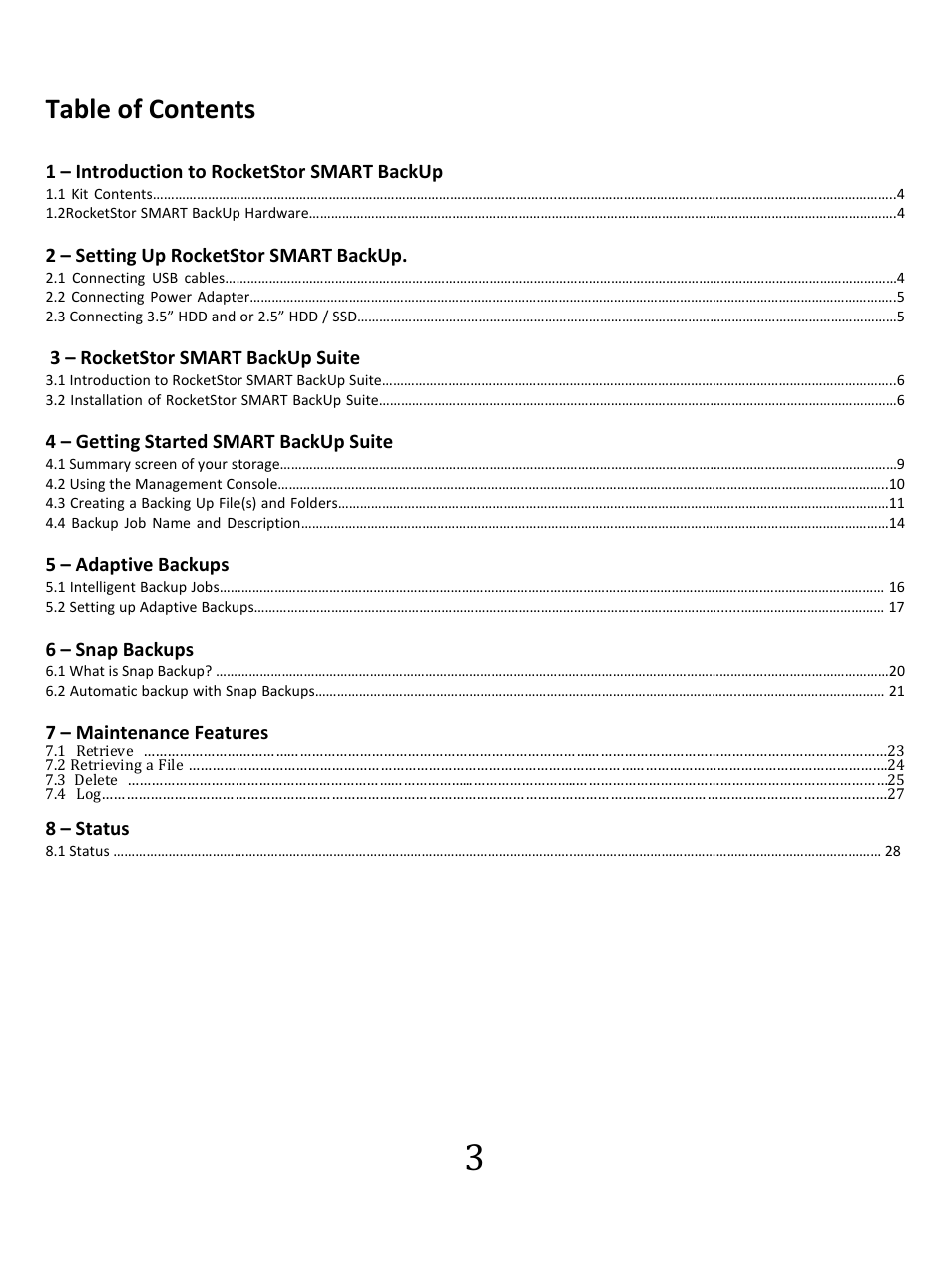 HighPoint RocketStor 5122B User Manual | Page 3 / 29