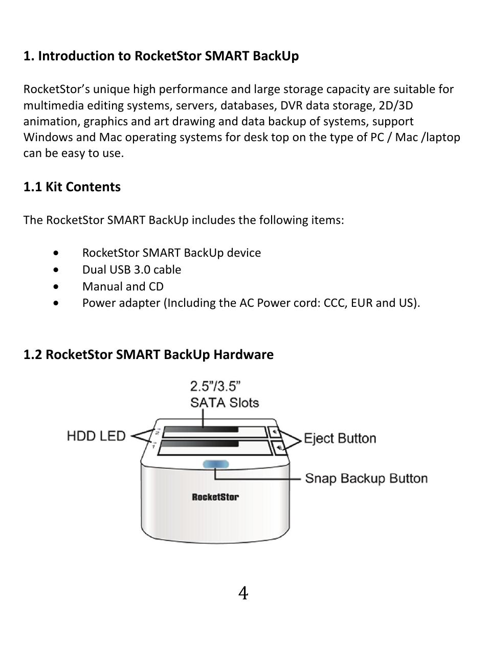 HighPoint RocketStor 5122B User Manual | Page 4 / 29