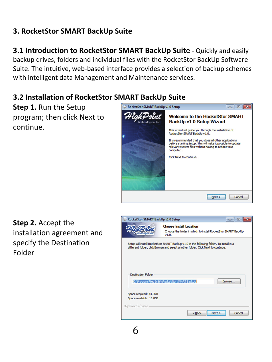 HighPoint RocketStor 5122B User Manual | Page 6 / 29