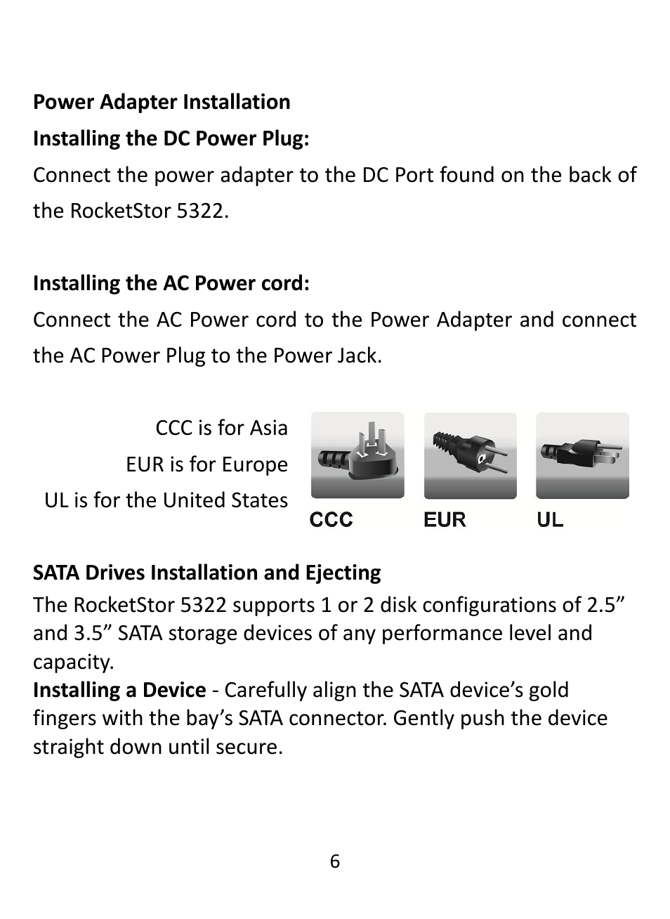 HighPoint RocketStor 5322 User Manual | Page 6 / 8