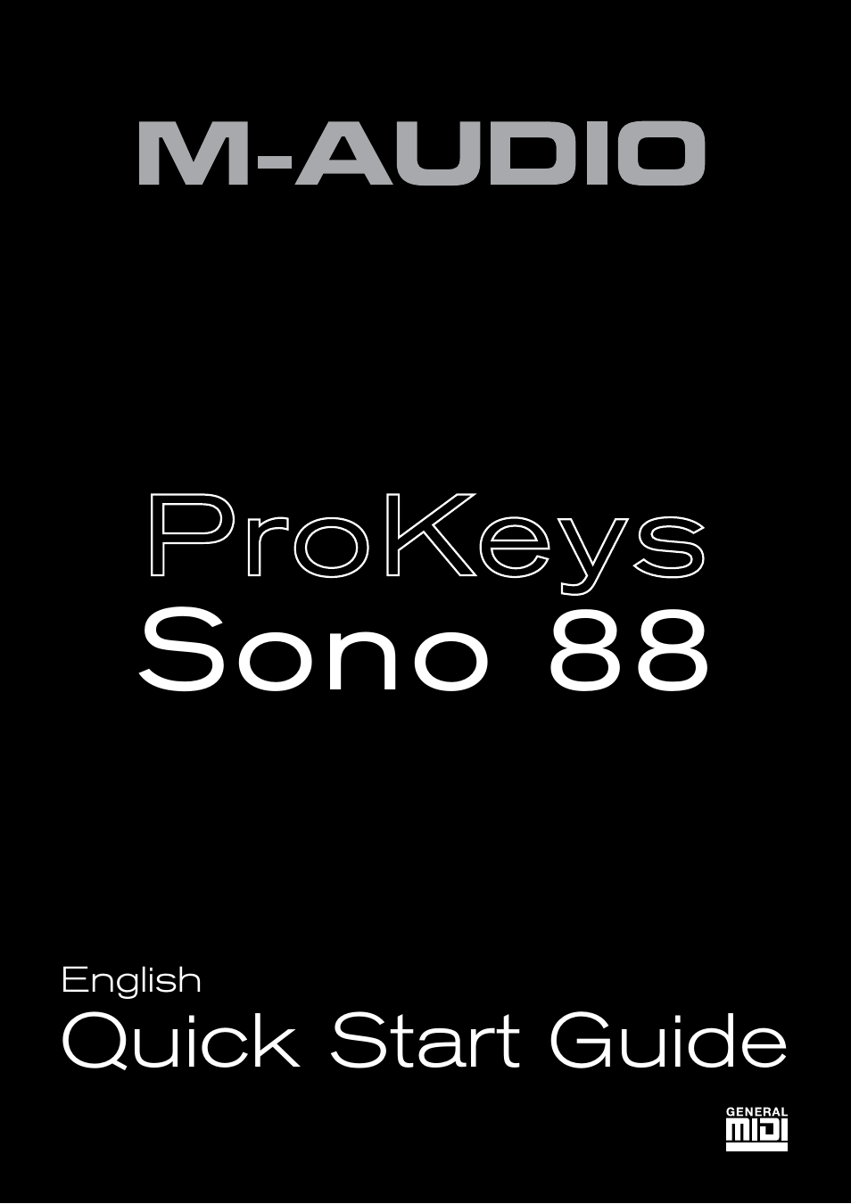 Audio Pro ProKeys Sono 88 User Manual | 6 pages