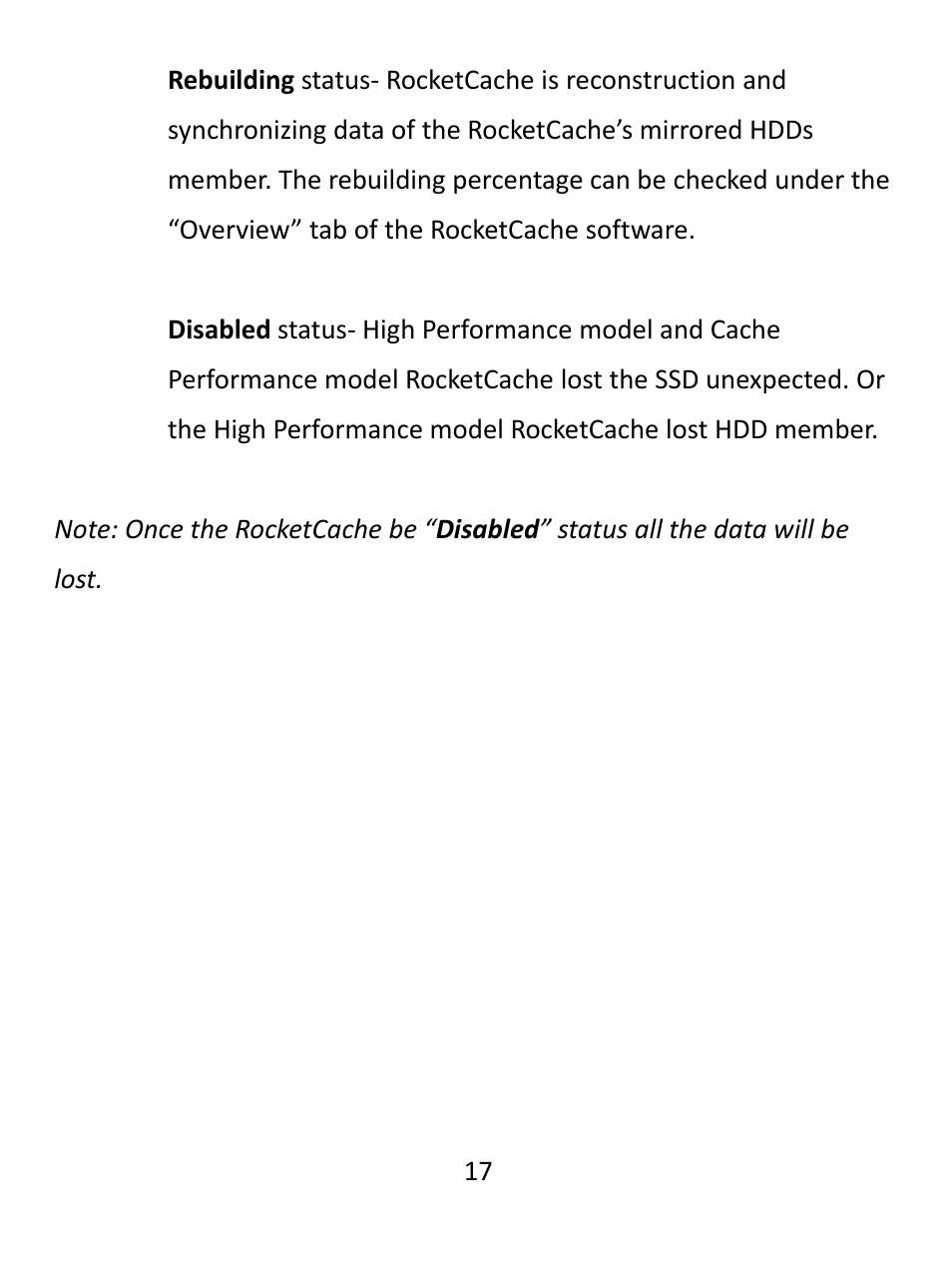 HighPoint RocketCache 3244X8 User Manual | Page 17 / 21