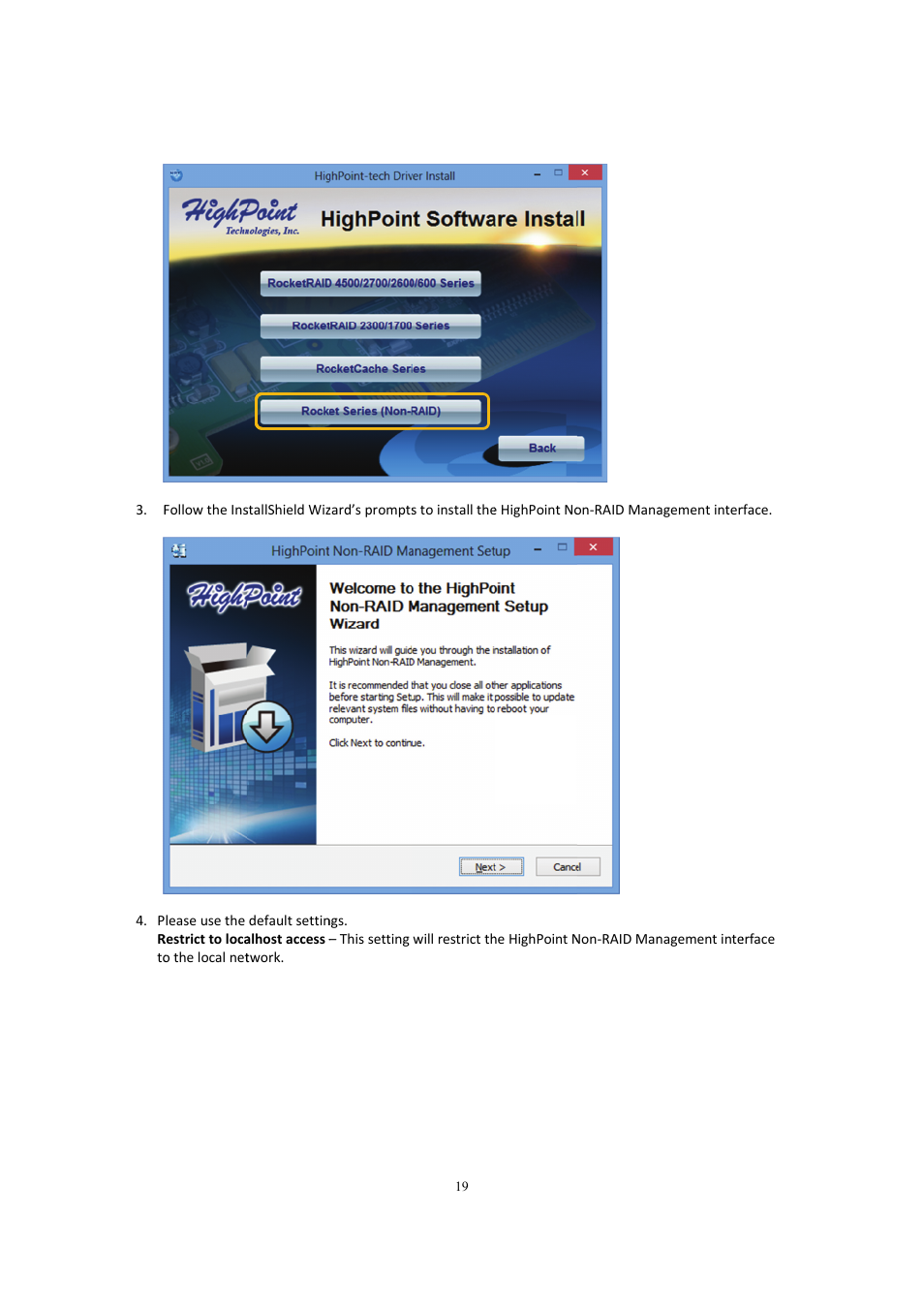 HighPoint Rocket 750 User Manual | Page 19 / 34