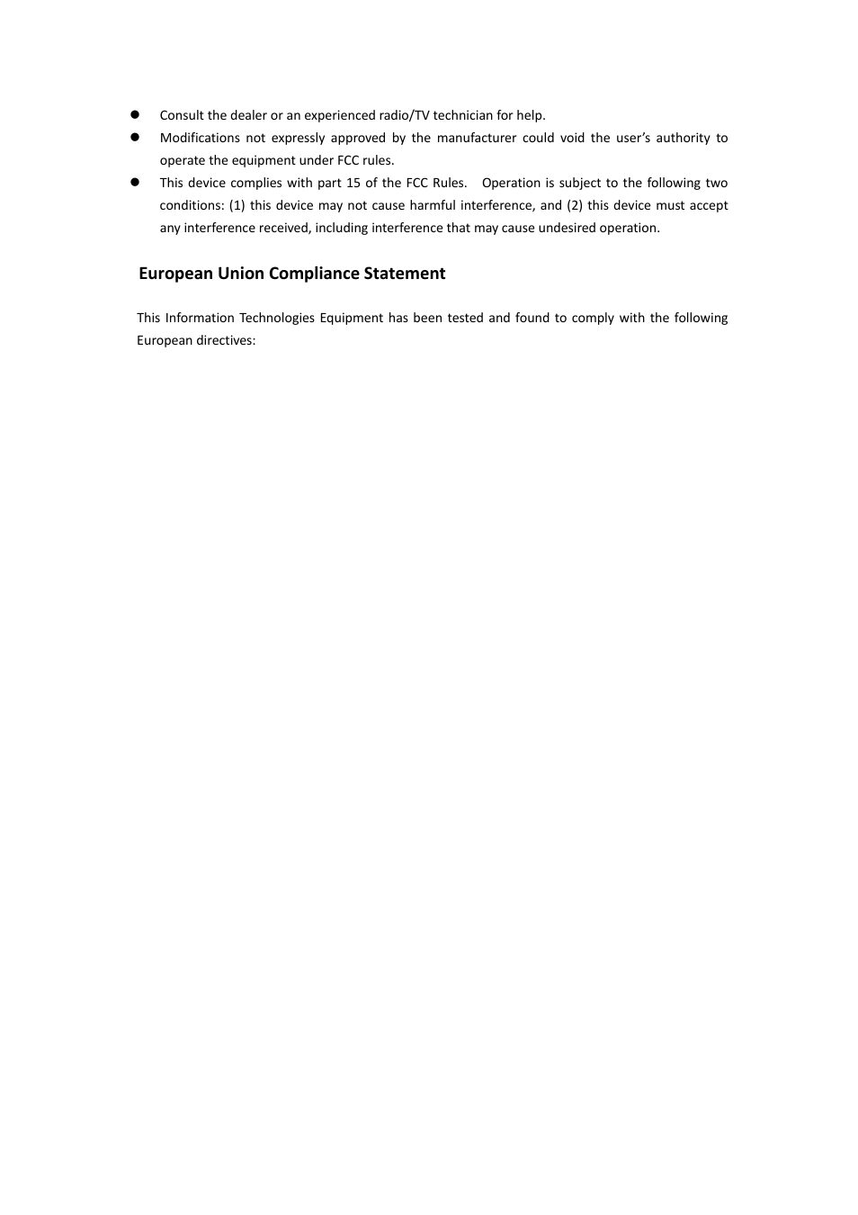 European union compliance statement | HighPoint Data Center 7280 User Manual | Page 14 / 14