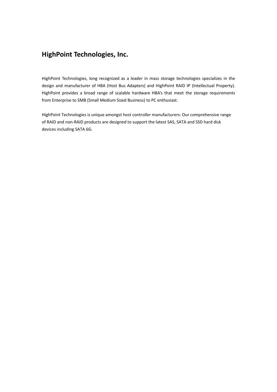 Highpoint technologies, inc | HighPoint Data Center 7280 User Manual | Page 4 / 14