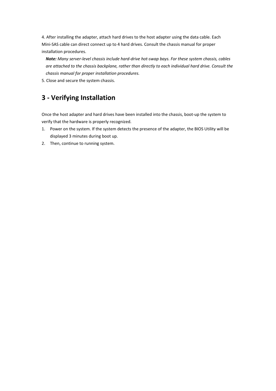 3 ‐ verifying installation | HighPoint Data Center 7280 User Manual | Page 9 / 14