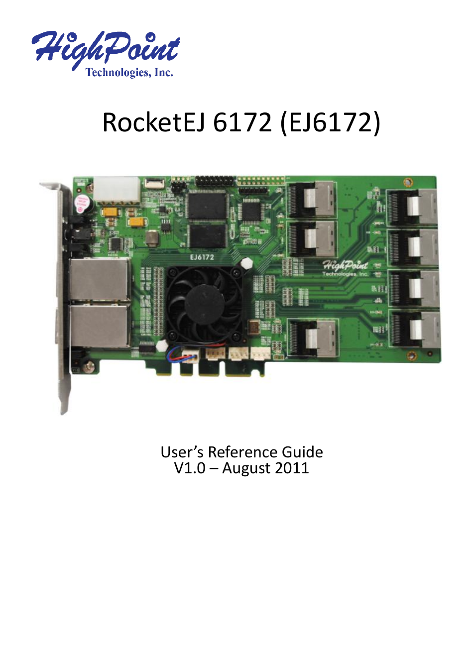 HighPoint EJ 6172 User Manual | 8 pages