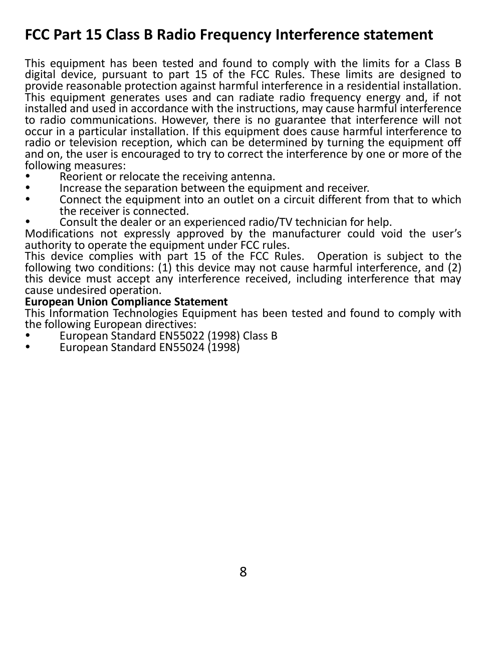 HighPoint EJ 6172 User Manual | Page 8 / 8