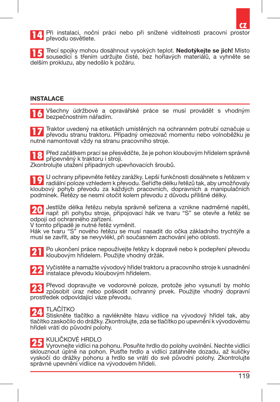 Bondioli&Pavesi 399CEBR13_C User Manual | Page 119 / 227