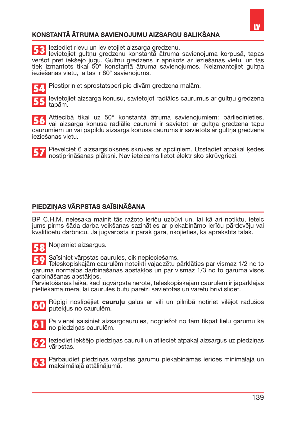 Bondioli&Pavesi 399CEBR13_C User Manual | Page 139 / 227