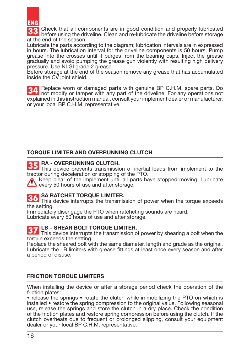 Bondioli&Pavesi 399CEBR13_C User Manual | Page 16 / 227