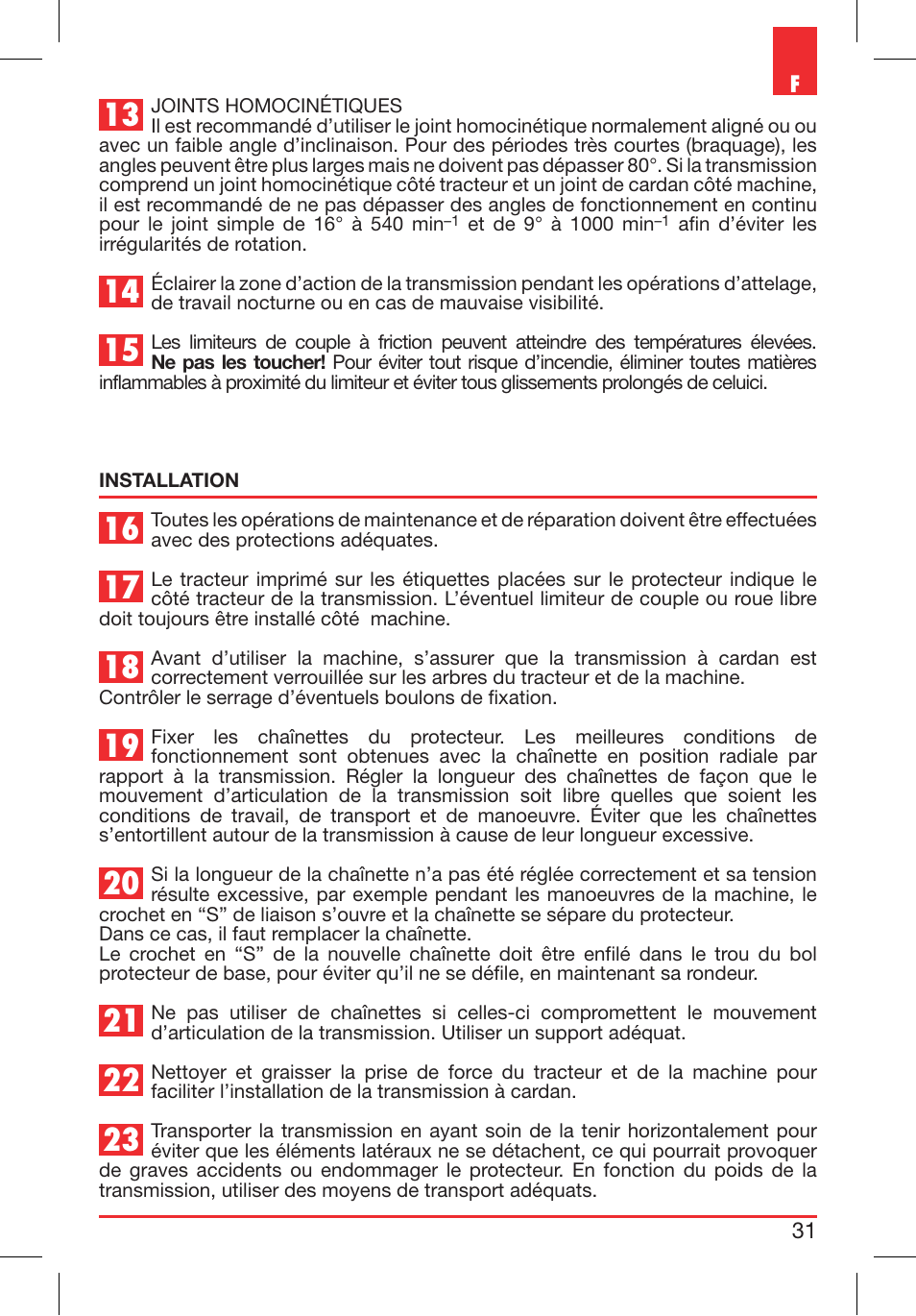 Bondioli&Pavesi 399CEBR13_C User Manual | Page 31 / 227
