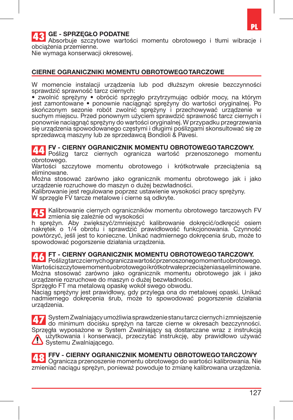 Bondioli&Pavesi 399CEE010_E User Manual | Page 127 / 255