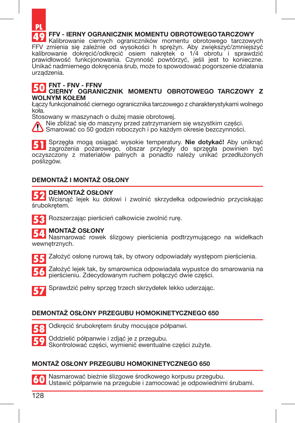 Bondioli&Pavesi 399CEE010_E User Manual | Page 128 / 255