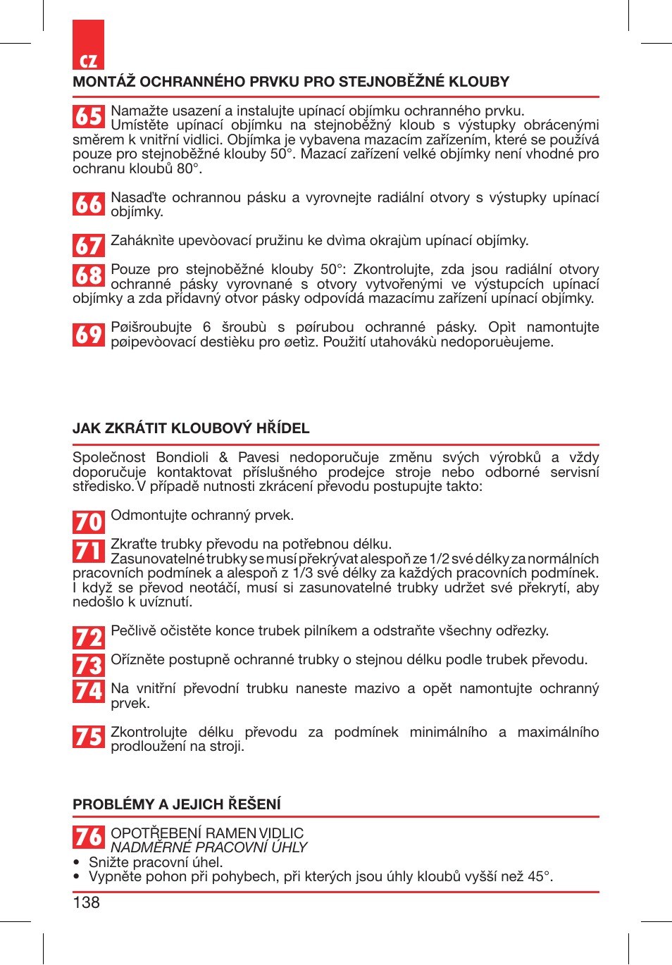 Bondioli&Pavesi 399CEE010_E User Manual | Page 138 / 255