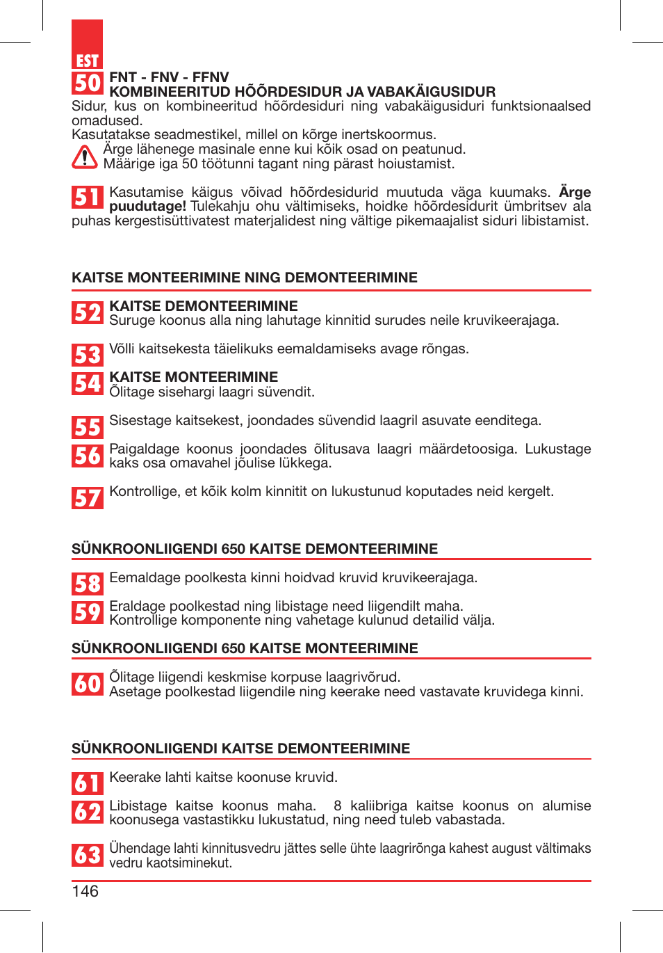Bondioli&Pavesi 399CEE010_E User Manual | Page 146 / 255