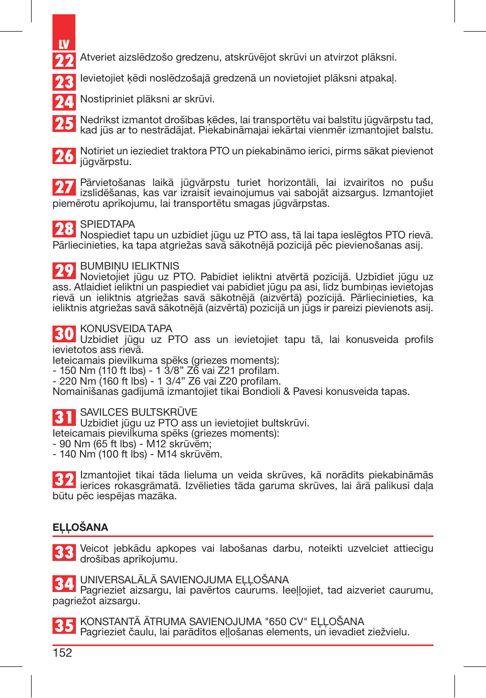 Bondioli&Pavesi 399CEE010_E User Manual | Page 152 / 255