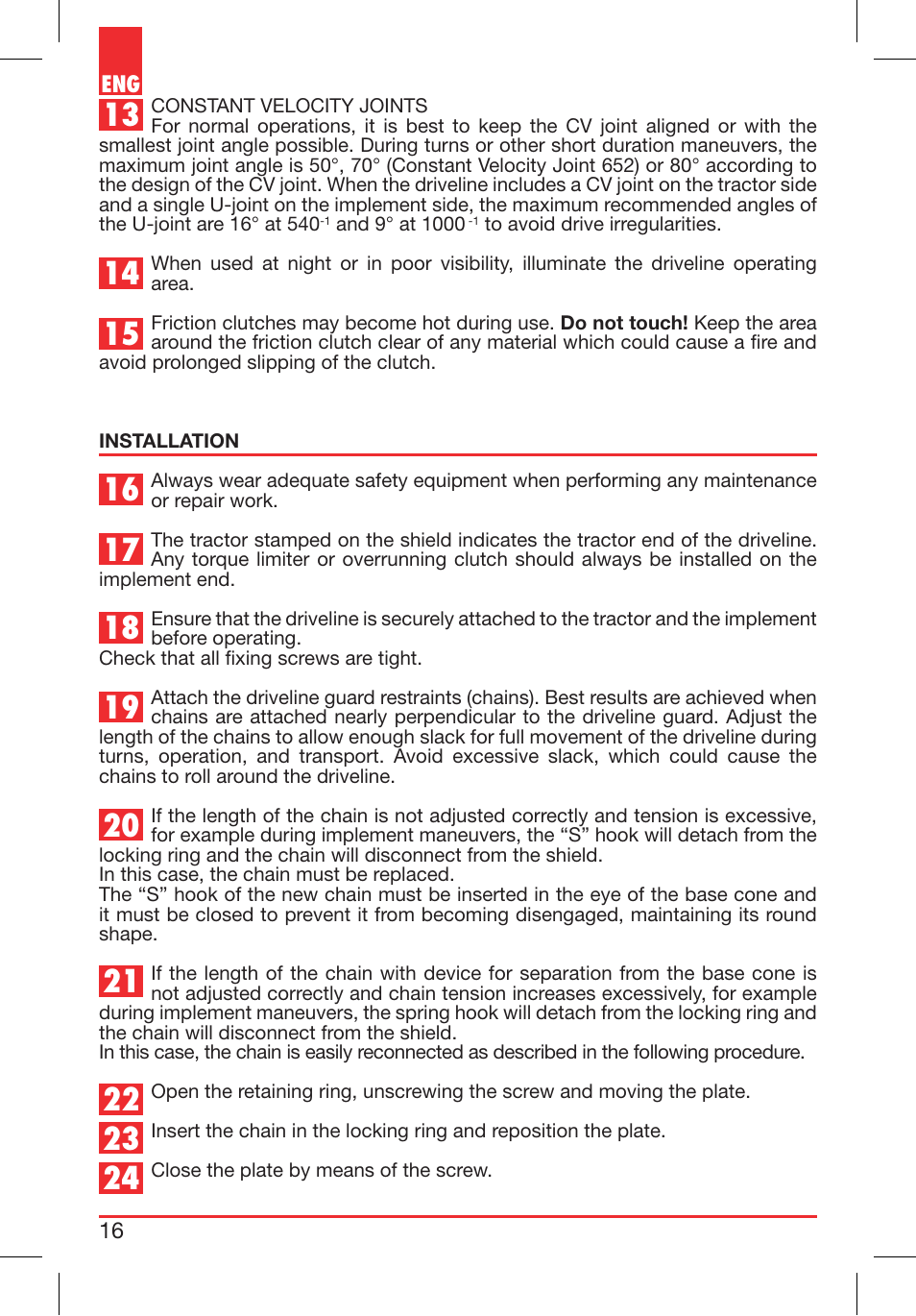 Bondioli&Pavesi 399CEE010_E User Manual | Page 16 / 255