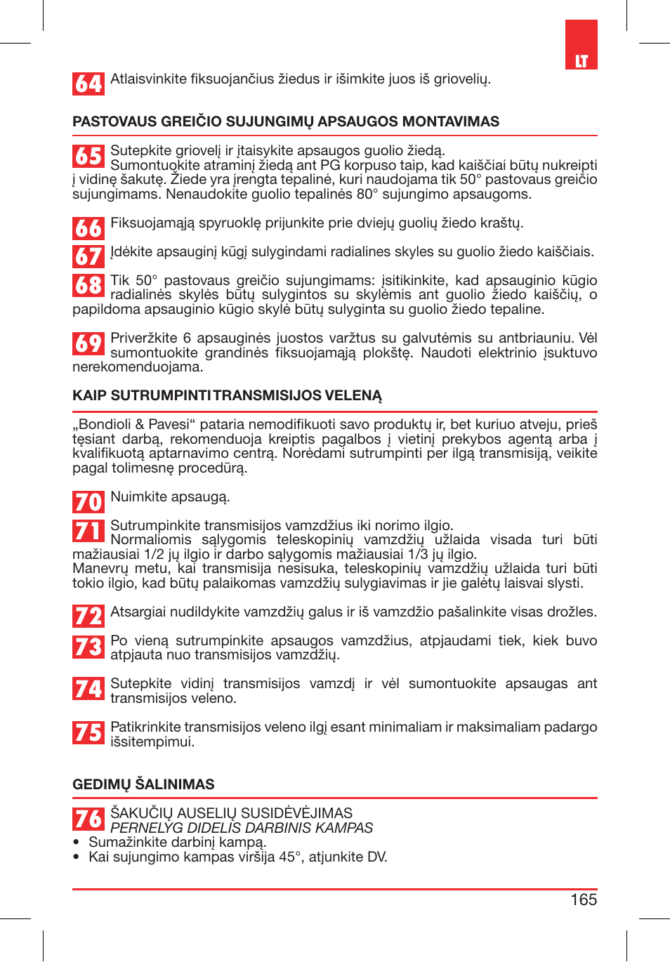 Bondioli&Pavesi 399CEE010_E User Manual | Page 165 / 255