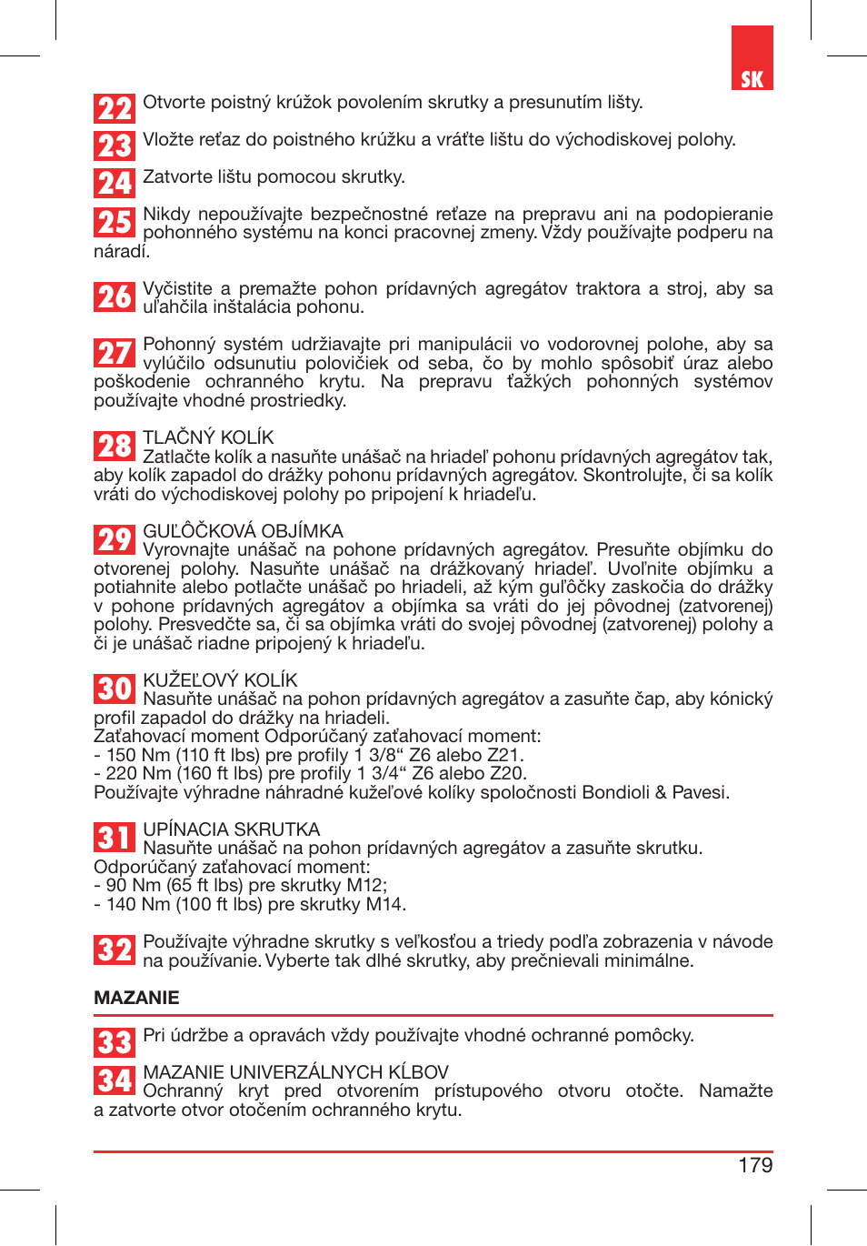 Bondioli&Pavesi 399CEE010_E User Manual | Page 179 / 255