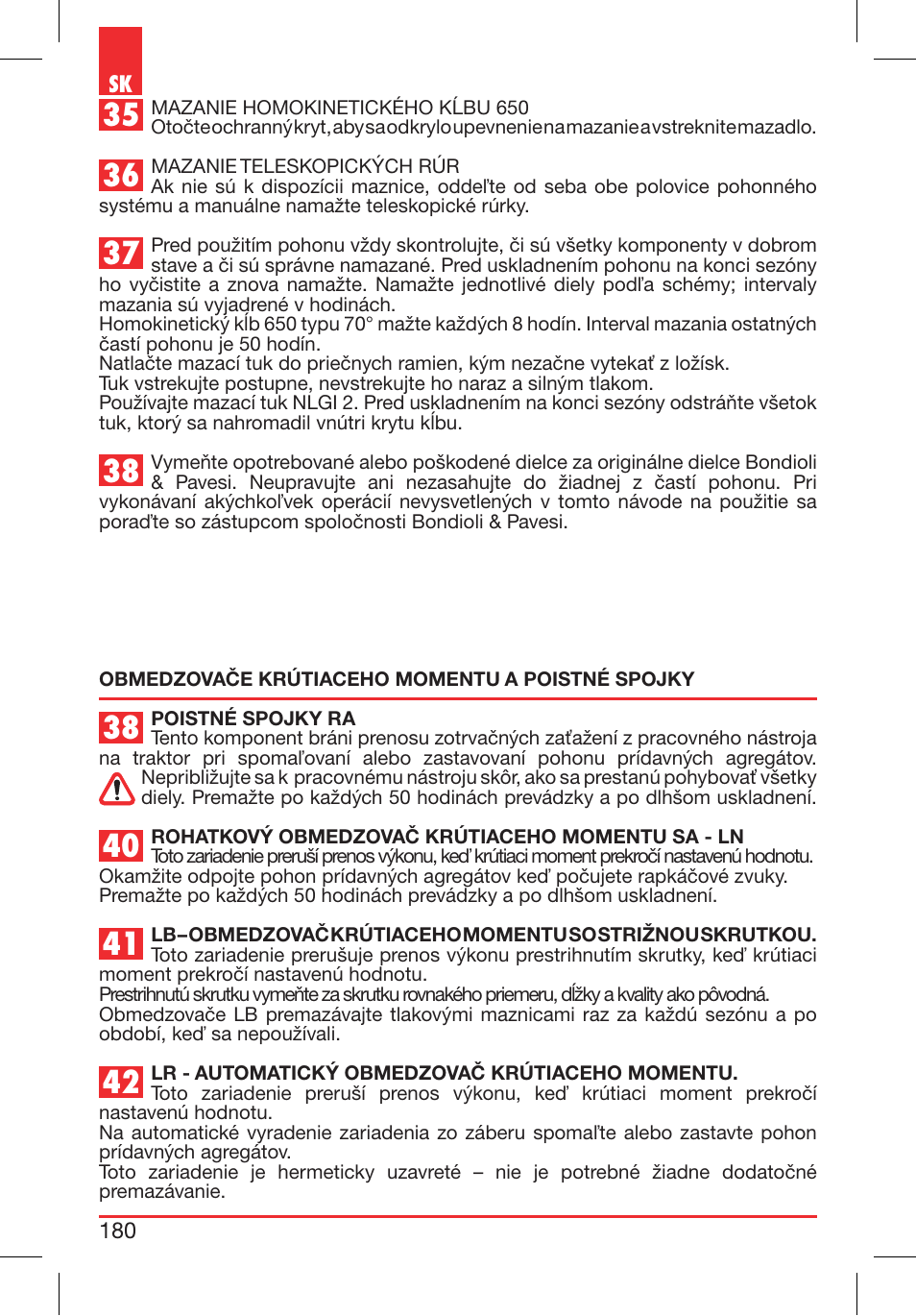 Bondioli&Pavesi 399CEE010_E User Manual | Page 180 / 255