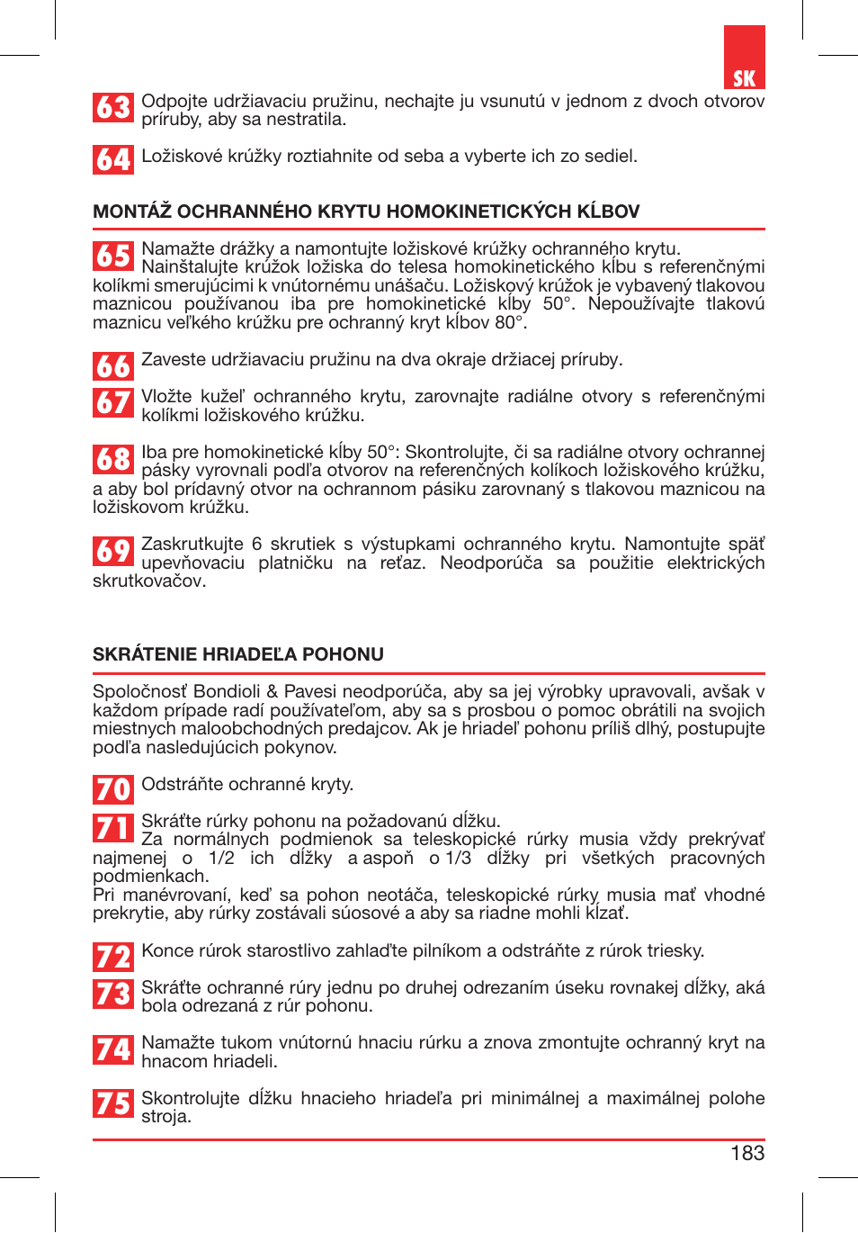 Bondioli&Pavesi 399CEE010_E User Manual | Page 183 / 255