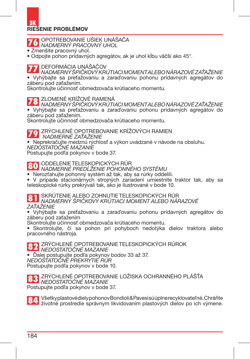 Bondioli&Pavesi 399CEE010_E User Manual | Page 184 / 255