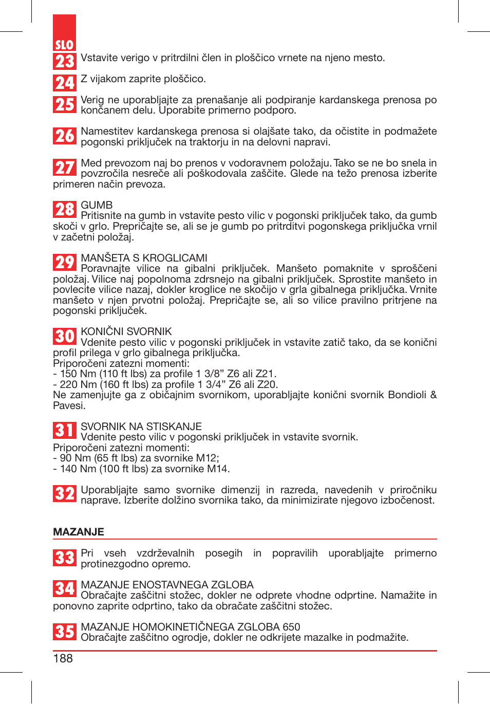 Bondioli&Pavesi 399CEE010_E User Manual | Page 188 / 255