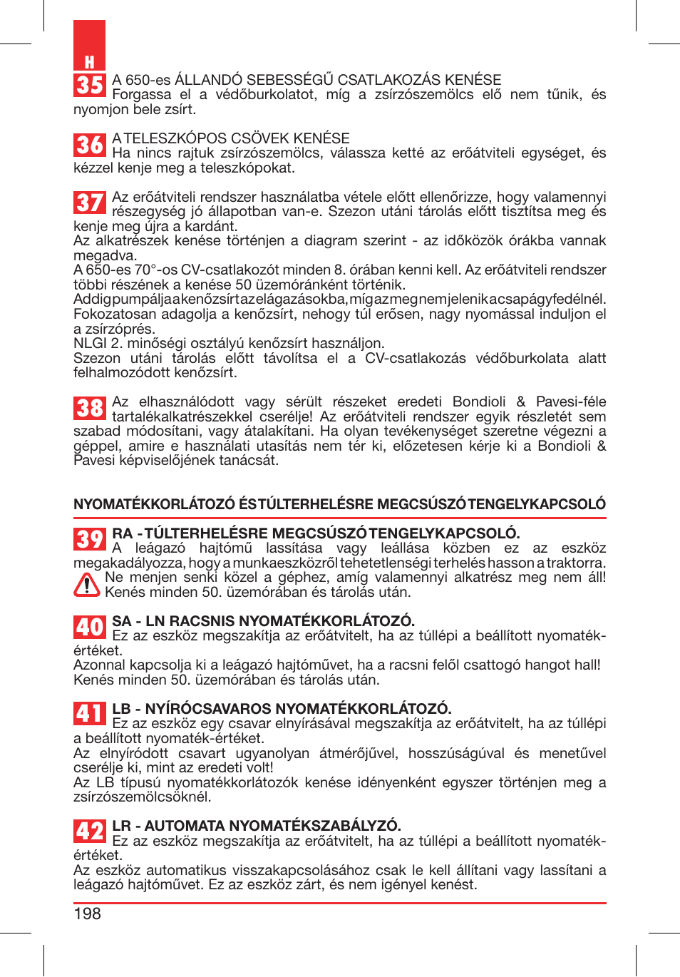 Bondioli&Pavesi 399CEE010_E User Manual | Page 198 / 255