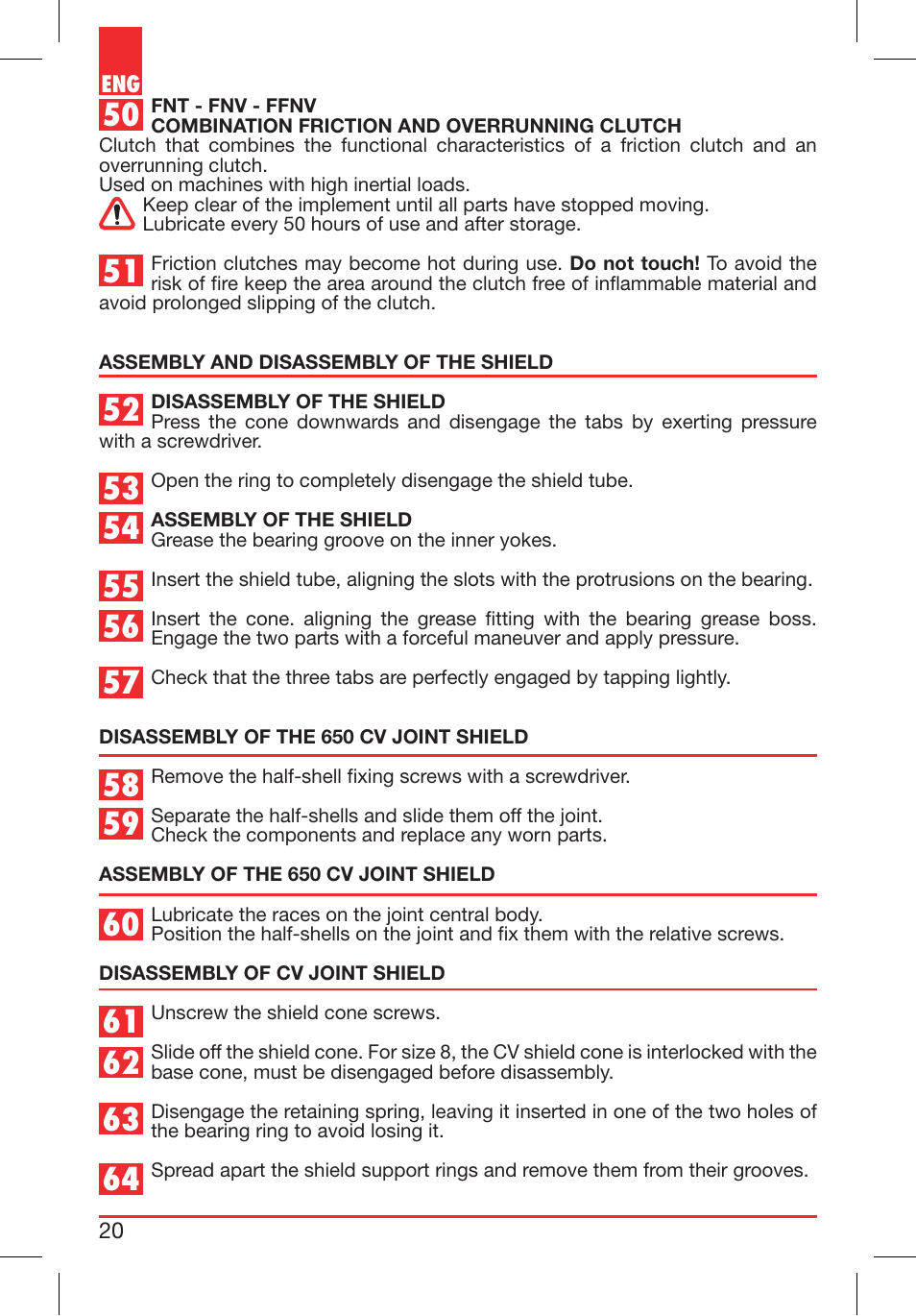 Bondioli&Pavesi 399CEE010_E User Manual | Page 20 / 255