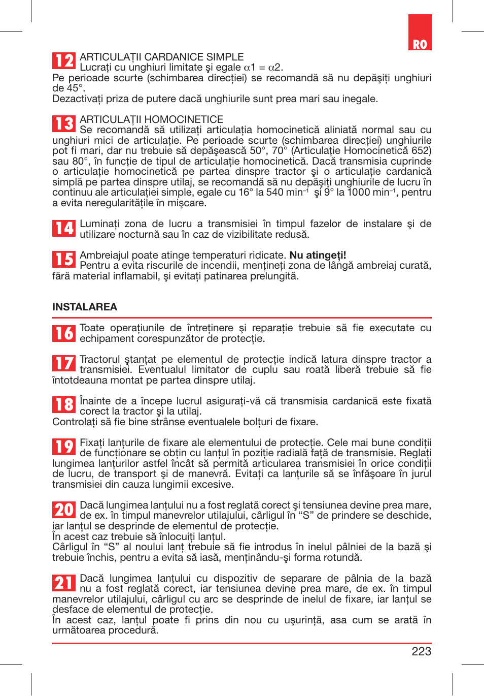 Bondioli&Pavesi 399CEE010_E User Manual | Page 223 / 255